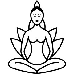 silhouette of buddha