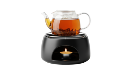Modern stock photo showing tea, teapot, glass captured in vibrant atmosphere ideal for professional campaigns