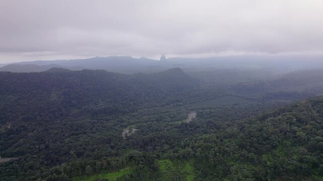 Pico C&atilde;o Grande, S&atilde;o Tom&eacute; &mdash; a dramatic volcanic plug rising from lush rainforest in Ob&ocirc; Natural Park, an iconic African landmark