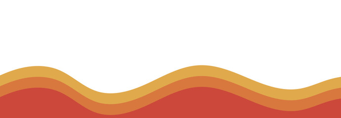 Abstract Curved Border Shape for Header and Divider Design