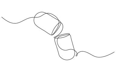 Obraz premium Continuous single line art drawing of pill, capsule icon vector. modern healthcare, pharmaceutical symbol. vector illustration.