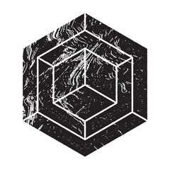 Distressed Geometric Shape