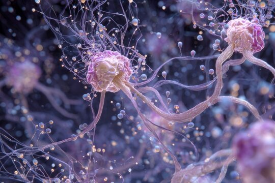 Endocrine Elegance: Showcase the elegance of neurotransmitters as they orchestrate hormonal balance within the endocrine system for reproduction.