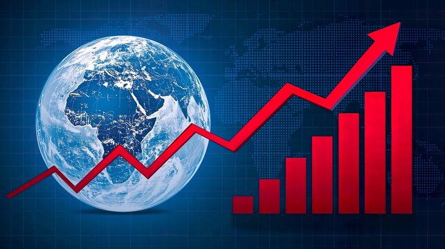 Global Business Growth and Economic Success Bar Chart