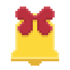Obraz premium ベルのピクセルアート