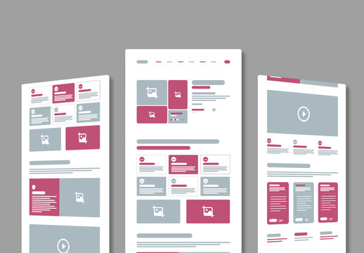 Wireframe Landing Page Design