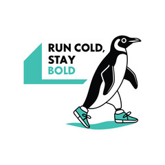 Flat Penguin Runner – Active Lifestyle