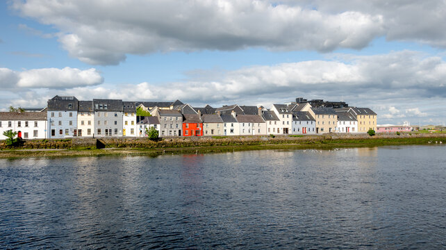 Scenic view of The Long Walk in Galway Bay, Ireland