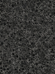 Seamless Black Foam Bubble Texture, Abstract Cellular Pattern Background