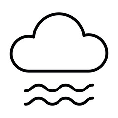 
An illustration depicting weather icons, rain, wind, etc., on a white background.