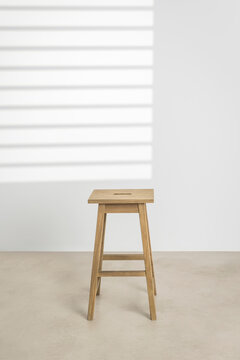 Minimal wooden chair with modern aesthetic