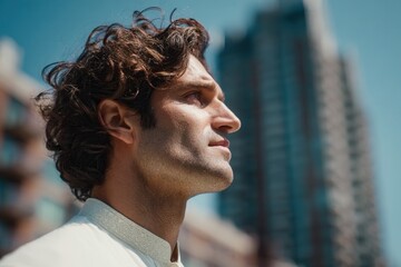 Close-up of two Asian coworkers leaning in conversation in a bright modern office.