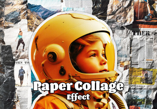 Paper Collage Photo Effect