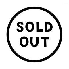 【Label Icons】“SOLD OUT Sign – 売り切れを知らせるシンプルな丸型サイン”