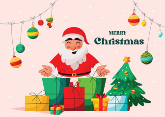 Modern Background For Christmas Season Celebration