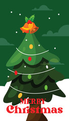 Merry Christmas Background Design