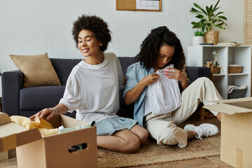 Beautiful couple enjoys upcycling in their cozy home while exploring creative possibilities