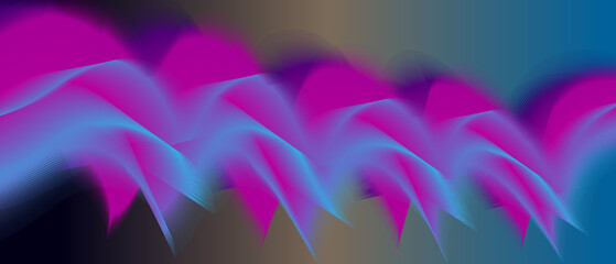 Abstract vibrant streaks of pink and blue create a flowing energetic visual texture
