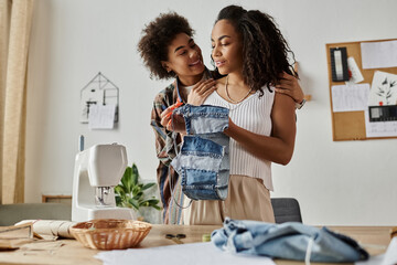 Creative couple enjoys upcycling together while enhancing their home