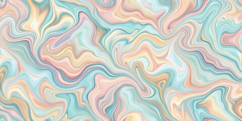 Obraz premium Abstract Swirling Pastel Hues A Serene and Elegant Fluid Marble Texture Background