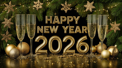 Sparkling lights & champagne to celebrate New Year 2026