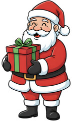 santa claus with gifts