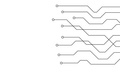 Abstract futuristic circuit board Illustration, Circuit board with various technology elements. Circuit board pattern for technology background.