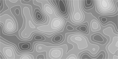 Topographic canyon geometric map relief texture with curved layers and shadow .Abstract geometric topographic contour map background. Panorama view gradient multicolor wave curve