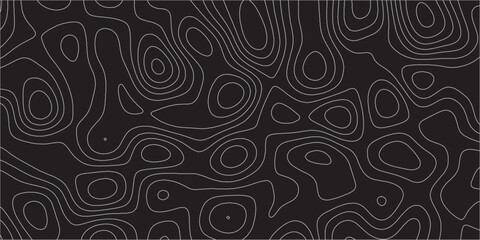 Topographic canyon geometric map relief texture with curved layers and shadow .Abstract geometric topographic contour map background. Panorama view gradient multicolor wave curve