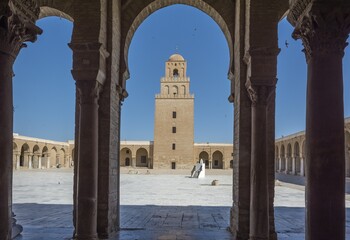 meczet, plac modlitw - Kairouan, Tunezja