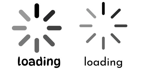 Loading icon. A circular loading icon with a white background.