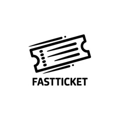 Fast ticket logo design for event access