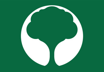 Tree logo template. natural green icon symbol vector