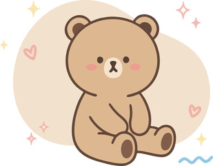 Obraz premium teddy bear with a heart