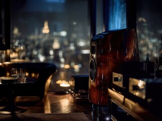 High-End Audio System in Modern Luxury Interior