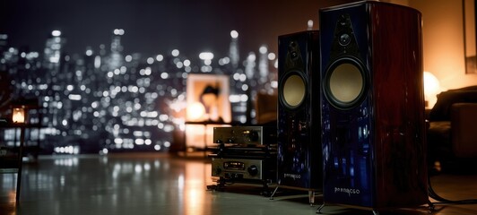 High-End Audio System in Modern Luxury Interior