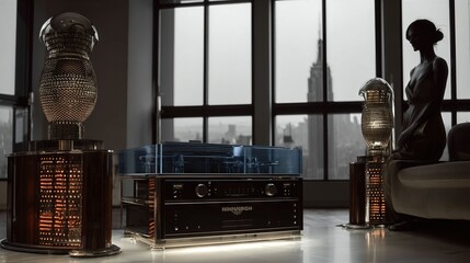 High-End Audio System in Modern Luxury Interior