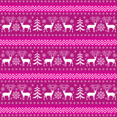 CHRISTMAS pattern background in purple color