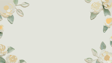 Elegant white floral frame with intricate details perfect for invitations greeting cards and decorative borders featuring a minimalist design with classic botanical elements