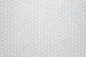 Bubble wrap for packaging, top view, close-up.