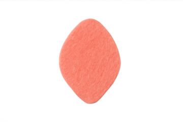 Peach felt cutout egg shape for easter craft