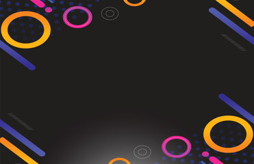 Colorful abstract background with vibrant circles in a decorative vector design