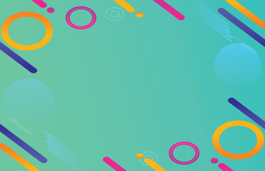 Colorful back to school background with rainbow pencils and decorative elements