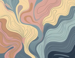 pastel aesthetic blobs background pattern design for website and print