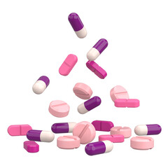 Medicine. 3D drug. 3D illustration.