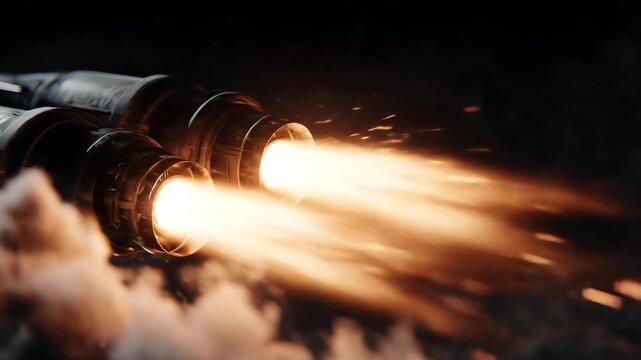 Rocket engine jet special effects [4K]