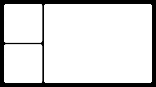 Film Matte Multi-Panel Overlay Frame Alpha Channel 4k