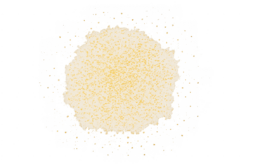 Golden glitter dust pile transparent background