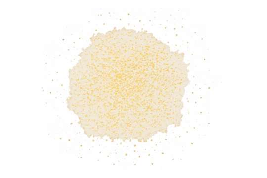 Golden glitter dust pile transparent background