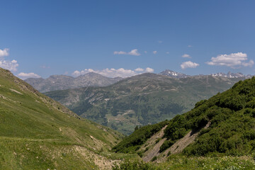 Naklejka premium Mountain view in the Arves massif, French Alps